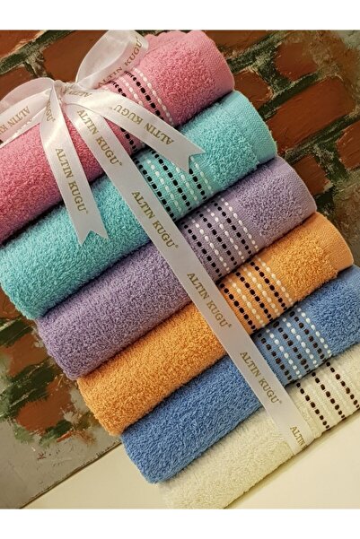 Altın Kuğu Набір з 6 кольорових рушників Altınkuğu Elegant