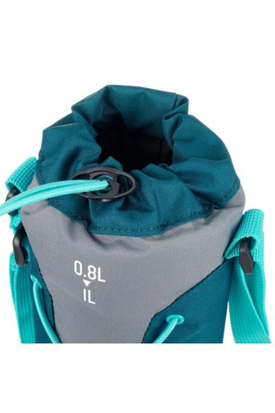 Decathlon Thermal Insulated Water Bottle Cover - Gray / Blue - 0.75 - 1 L