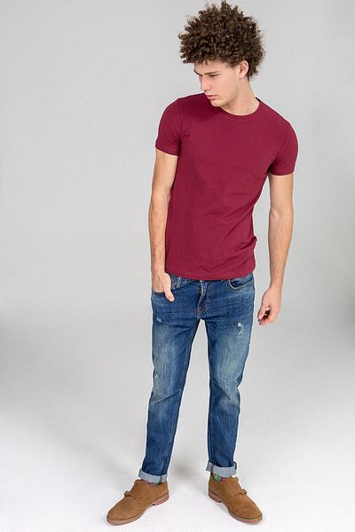 Ltb Men's CLARET red T-SHIRT 012188433661340000