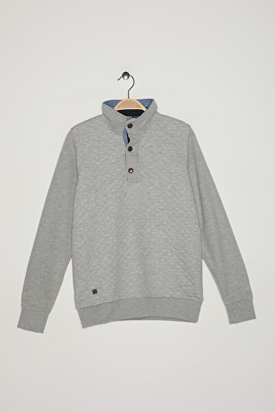 Koton Grauer Herrenpullover 0KAM91021OK