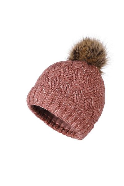 Fonem Women's Pompom Fussel Beret Fo 2589 Canyon
