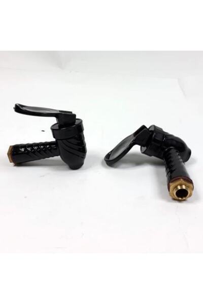 abnturk 2 Adet Erkek Vidali Prinç Sarı Metal Universal Semaver Musluğu