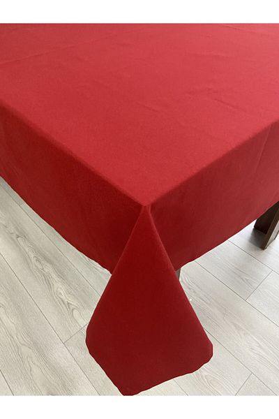 Zeren Home Liquid Proof Carefree Tablecloth Red