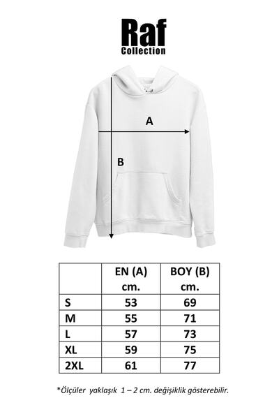 Raf Coll Ünisex Siyah Oversize Squid Game Dijital Baskılı Kapüşonlu Sweatshirt
