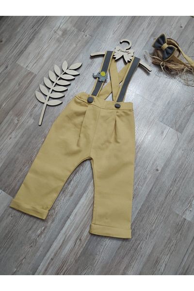 Feriatolye Elephant Concept Baby Boy Salopette Birthday Outfit
