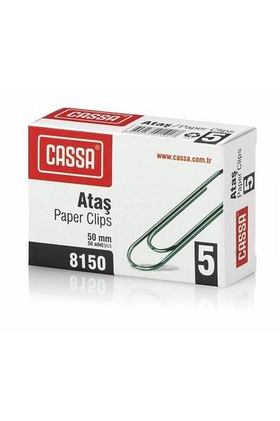 Cassa Brand: Cassa 8150 50mm Paper Clip 50'Li Package Category: Paper Clips