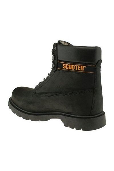 Scooter G5130ns Μαύρες δερμάτινες αδιάβροχες μπότες Nubuck