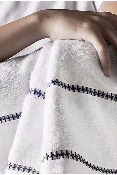 COTTONMANIA Profundo Bath Sky - Изключително меки, модерни кърпи за баня, 100% памук, 70x140 см, 2 броя