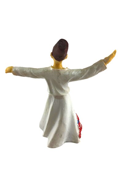 ArtemisDükkan Beyaz Semazen Dekoratif Biblo 10 Cm