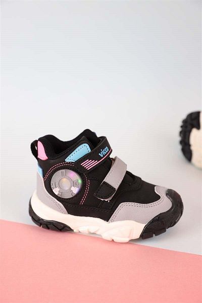 Vicco Sumo Lighted Gray Baby Girl Boots