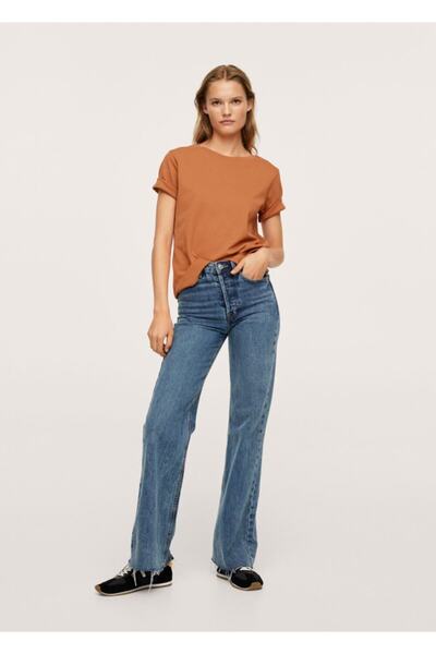 MANGO Woman T-Shirt από 100% βαμβάκι