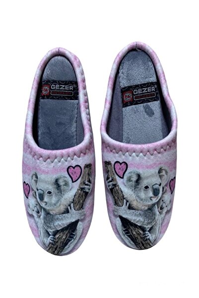 GEZER Golden Step New Season Koala Patterned Winter Home Guest and Dowry Slippers (!Slim Fit!)