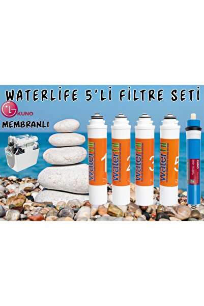 SULOOK Waterlife Uyumlu Filtre 5 'li Lg Mebran Set Waterlife Su Arıtma Filtresi