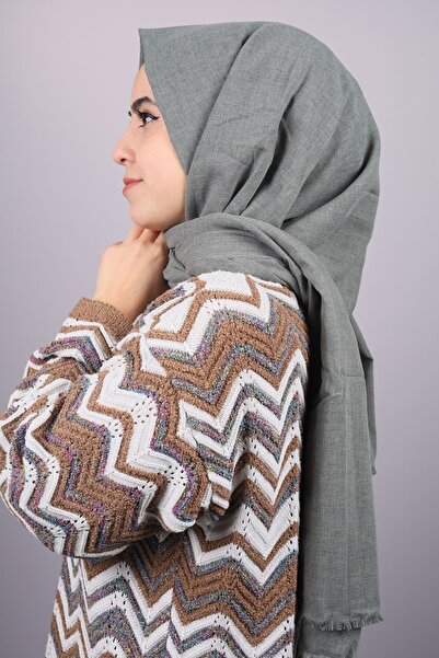 poloist شال متناسق بلون سادة - نمط-01 - اللون-13