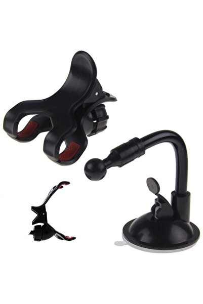 CMT Kıskaçlı Vantuzlu Araç Içi Telefon Tutucu Akrobat Cama Yapışan