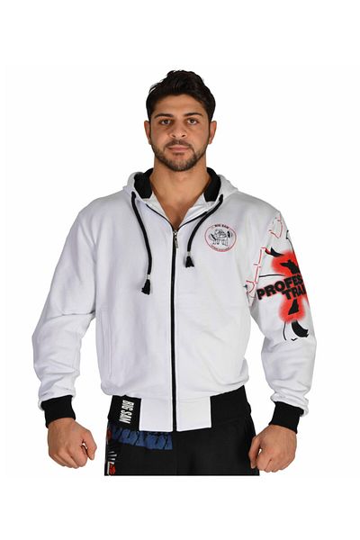 Big Sam Hooded Winter White Fleece Jacket 3615