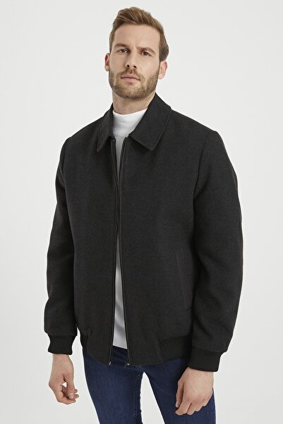 DYNAMO Чоловічий фума великого розміру з вовняної суміші, зручний крій, кашеміровий пальто