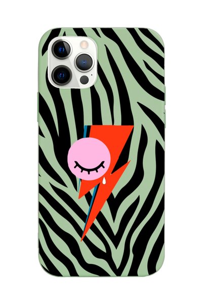Spoyi iPhone 12 Pro Max Compatible Flash Design Green Launch Phone Case