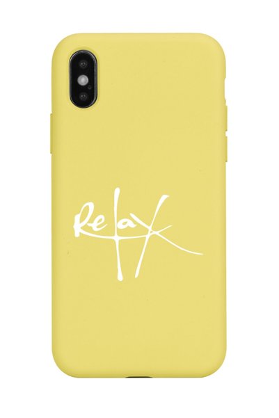 Spoyi iPhone XS Max Compatible Relax Designed Yellow Launch Phone Case