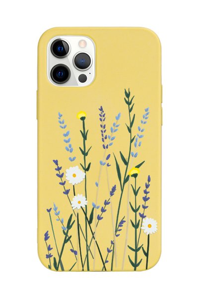Spoyi iPhone 12 Pro Max Compatible Softy Lavenders Designed Yellow Launch Pho...