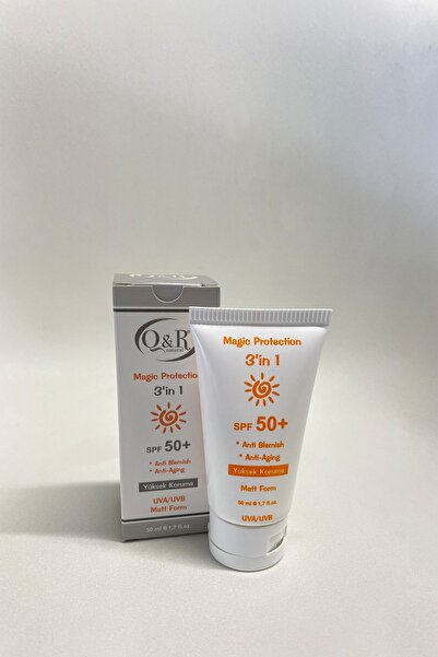 Q&R كريم واقي من الشمس 3 في 1 50 فاكتور8681161400254