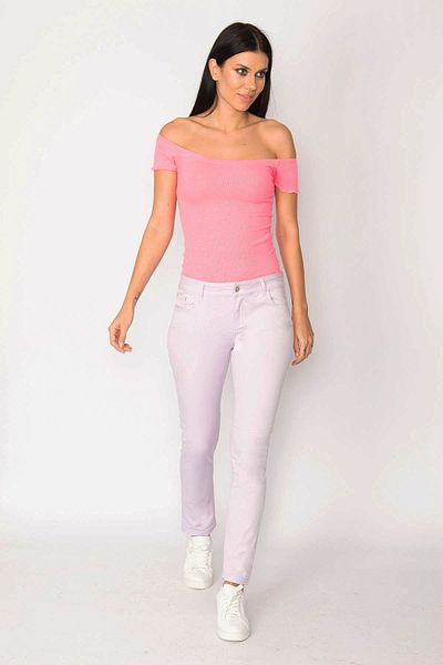Şans Tekstil Dámské kalhoty Lilac 5 Pocket 85n6252