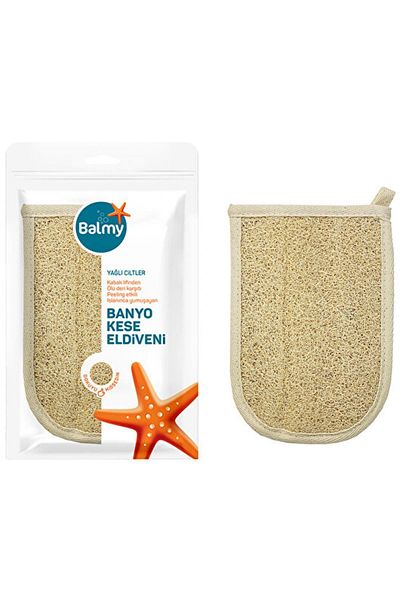 Balmy Brand: Natural Loofah Pumpkin Fiber Bath Glove Category: Bath and Shower Accessories