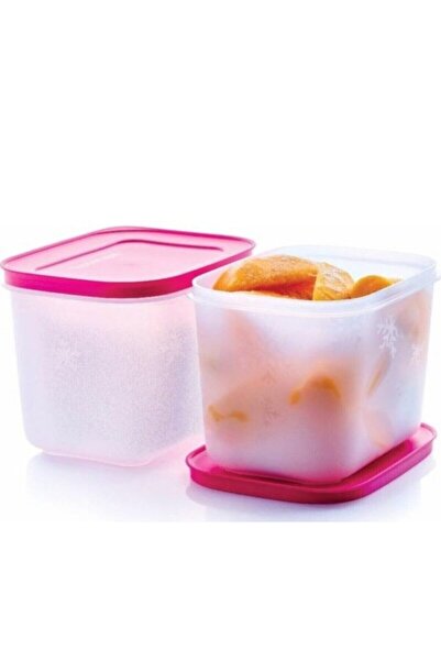 Tupperware مجموعة حاوية تخزين ألاسكا مربعة 1.1 لتر مكونة من قطعتين