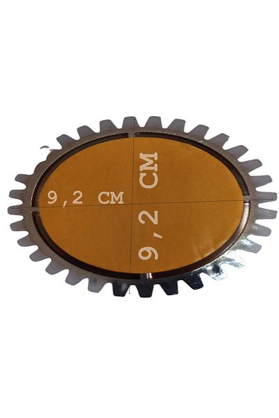Sedef Curved Rac Plastic Chrome Crest