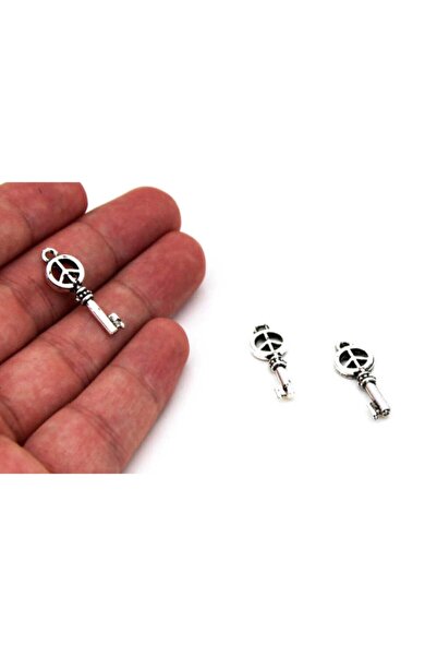 yfhobi 6 Adet - 9x25 Mm Anahtar Desenli, Metal Uç, Takı Malzemesi, Boyalı Güm...