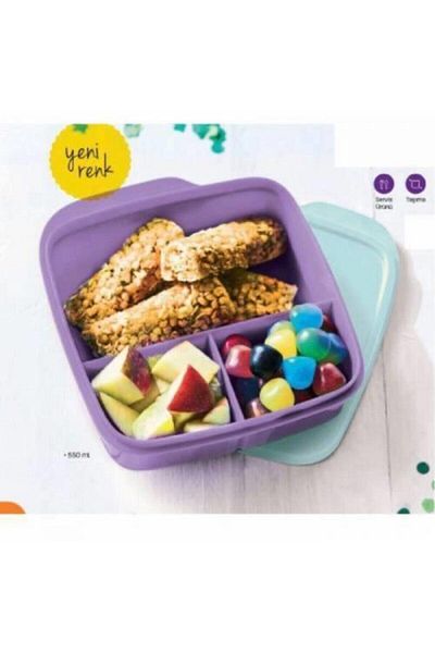 Tupperware Compartmented Feeding Bowl Lilac