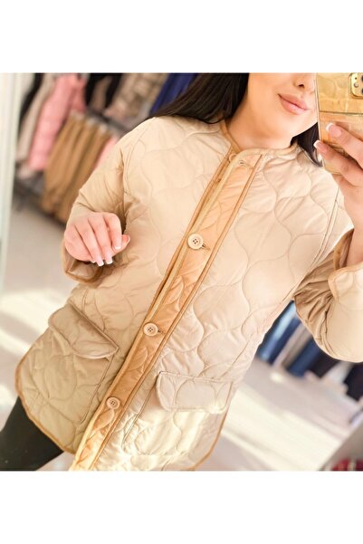 Ferdanur Başaran Oversize Çift Cepli Şişme Mont