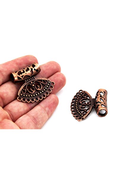 yfhobi 1 Adet - 34x41 Mm, Kolye, Fular Ve Iğne Oyası Aparatı, Metal Takı Malz...