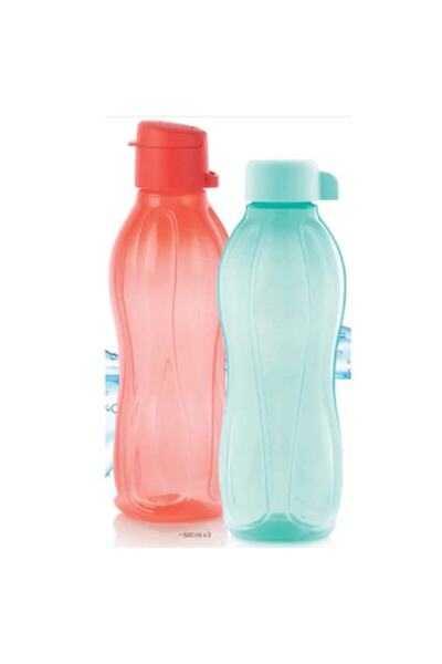 Tupperware Eco Bottle 500 Ml Set of 2 - Pomegranate Flower and Mint