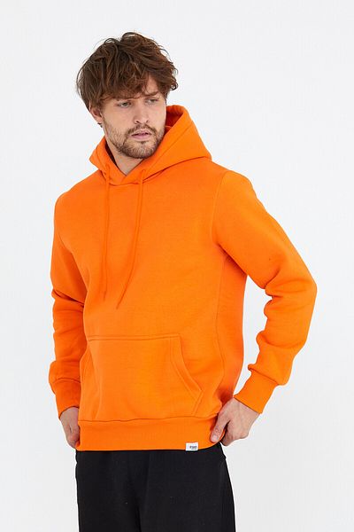 AMAZING CRASH Πορτοκαλί Unisex Βασικό φούτερ με κουκούλα και τσέπη καγκουρό