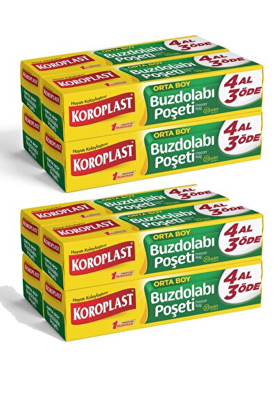 Koroplast Buzdolabı Poşeti 4 Al 3 Öde Orta Boy 2li Peket