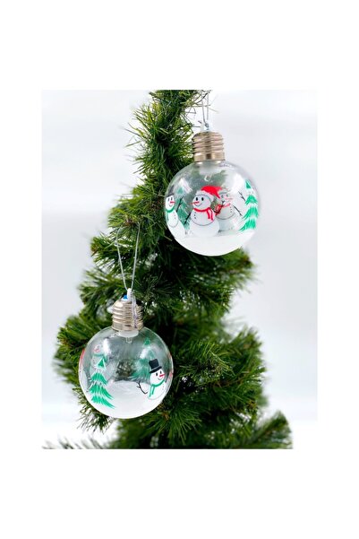 QUEEN AKSESUAR عيد الميلاد عزيزي ثلج مضاءة فاخرة قابلة للتجميع تررم جرة شجرة ...