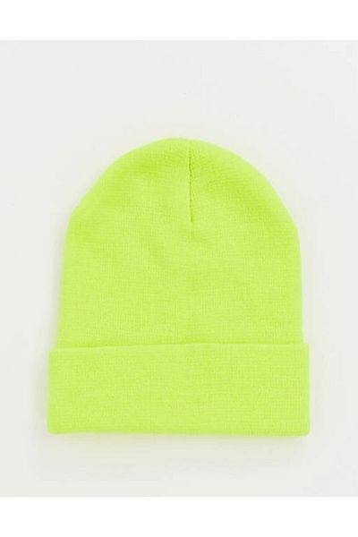 Goldmine Unisex Basic Beret Neon Yellow