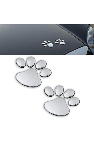 TSC 4 قطع من ملصقات أوتوماتيكية على شكل مخالب القطط منقوشة ثلاثية الأبعاد بال...