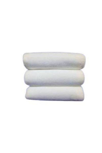 Bol Ticaret Tekstil Prosop de coafura din microfibra alba - 12 bucati, cu fixare pentru vopsirea parului, priza 50x90 cm