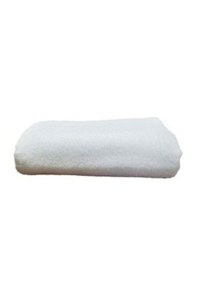 Bol Ticaret Tekstil Prosop de coafura din microfibra alba - 12 bucati, cu fixare pentru vopsirea parului, priza 50x90 cm