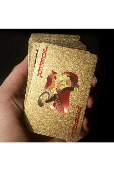 Çılgıntrend Gold Plated Playing Card