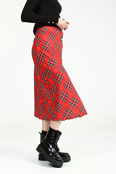 Collezione تنورة رياضية عادية حمراء للنساء