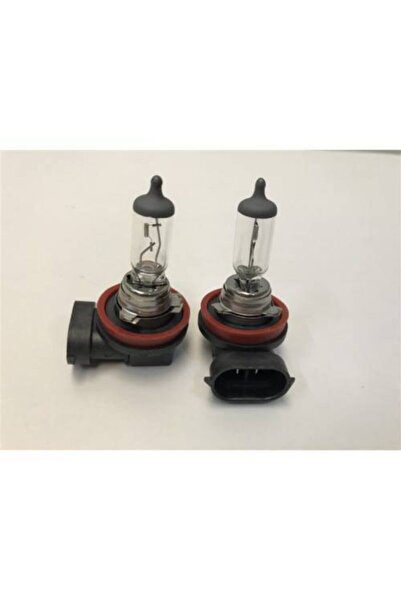 SKAUTO 12v H11 55w Sis Ve Far Ampulü (2 ADET) Halojen Ampuldür (STANDART SARI RENK YANAR)