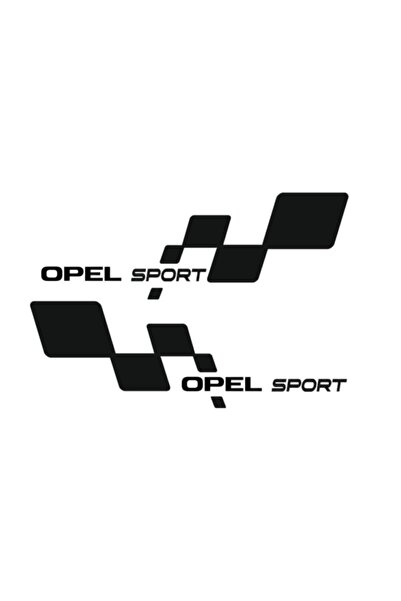 Birim Matbaa Opel Sport Sticker 2 Pieces Black Car Sticker Modification Tunin...