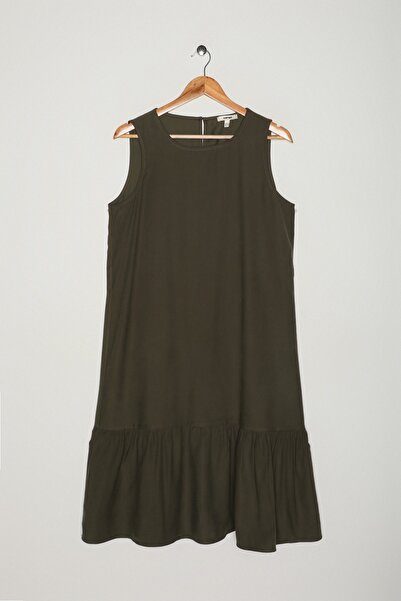 Koton K.Khaki-Kleid für Damen 0KAK88909PX