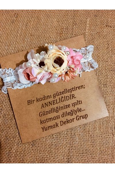 Yumak Dekor Grup Minikler Mother Baby Crown & Headband (Pregnant Maternity Crown)