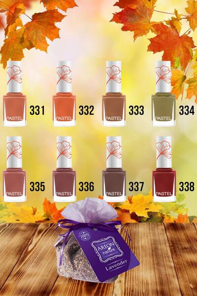 Pastel Oje Sonbahar Renkleri 8'li - Areon Nature 60gr Lavanta Dolap Kokusu