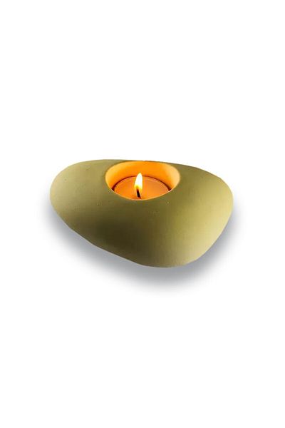 GLANCE Concrete Candle Holder Silicone Mold 12 Cm X 8,3 Cm X 4 Cm No:27