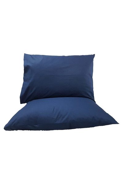 MERTİM Μαξιλαροθήκες 2 τεμαχίων 50x70 Renforce Navy Blue